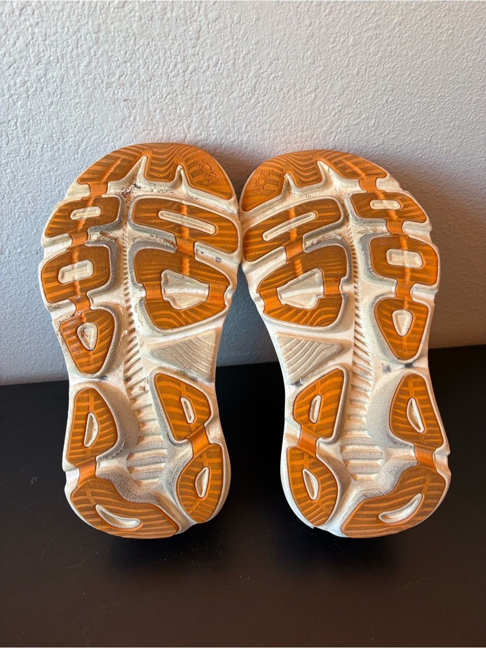HOKA Women's Gaviota 5 Gray & Coral Running Shoes - Picture 6 of 9